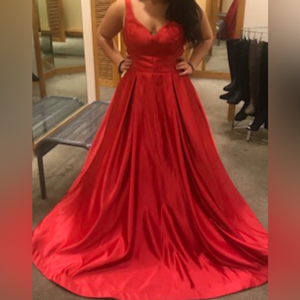 Red ballgown from Windsor.